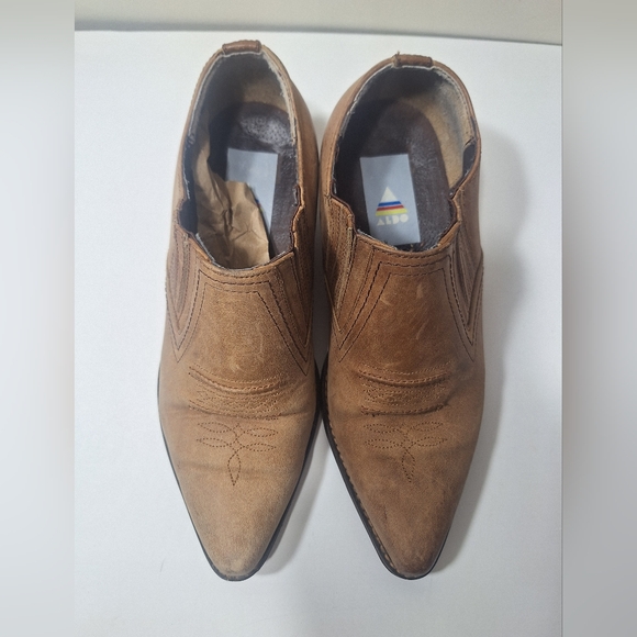 Vintage 80s 90s ALDO Western Slip-On Boots | Made in Spain | Size 40 - Picture 3 of 9